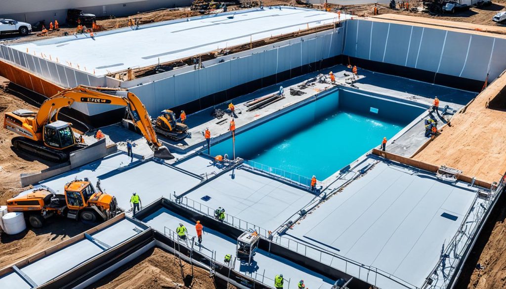 vinyl liner pool construction